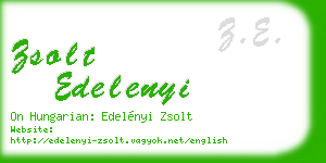 zsolt edelenyi business card