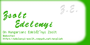 zsolt edelenyi business card